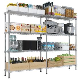 4-layer Double Row Adjustable Interlayer Spacing, Household Shelf