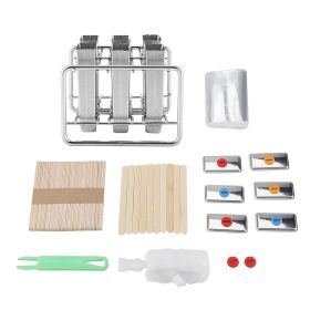 Stainless Steel Molds Ice Cream Industrial Home Kitchen DIY Ice Pop Mould Maker Tool(2#)