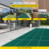 VEVOR Pool Safety Cover, Inground Pool Cover Fit for PP Material, Rectangle Inground Safety Pool Cover Green