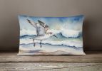 Birds, Birds, Birds Throw Pillow Throw Pillow for Indoor Couch Bed Outdoor Patio Washable, Sanderling 7524,12Hx16W