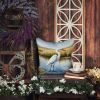 Snowy Egret in Coastal Marshes Throw Pillow Machine Washable, Indoor Outdoor Decorative Pillow for Couch, Bed or Patio, 18Hx18W