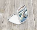 Sanderling Racing the Tide Compact Mirror Decorative Travel Makeup Mirror for Women Girls Gifts Pocket Makeup Mirror Folding Handheld