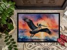 Pelican Fiery Sunset Doormat Front Door Mat Indoor Outdoor Rugs for Entryway, Non Slip Washable Low Pile, 24H X 36W