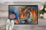 Tiger Doormat Front Door Mat Indoor Outdoor Rugs for Entryway, Non Slip Washable Low Pile, 24H X 36W
